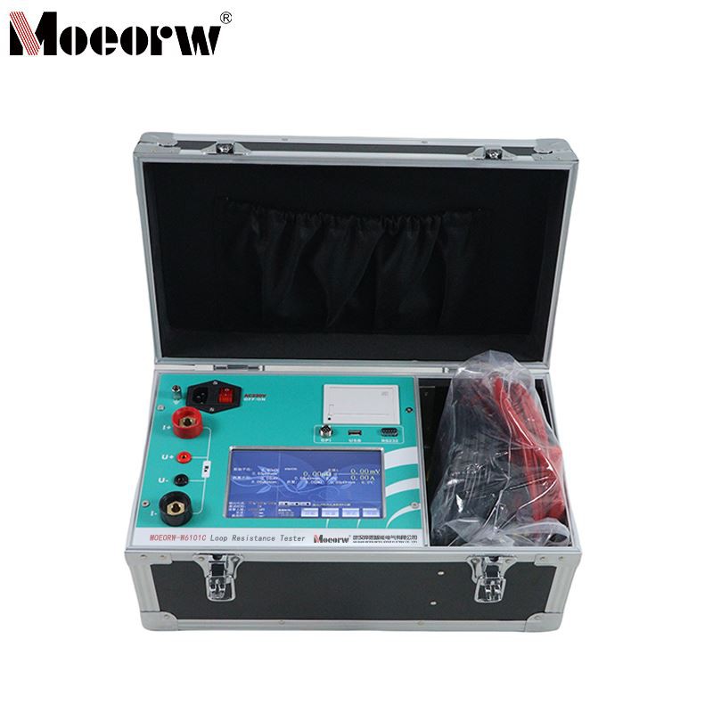 Color Touch Screen Loop Resistance Tester